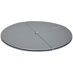 Pole Dance Mat, 2"T x 5'W Folding Pole Crash Mat for Home, Lightweight and Foldable, Gray