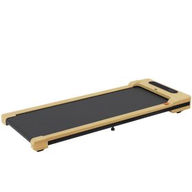 Soozier 2.5HP Walking Pad, Under Desk Treadmill with Remote Control, Transport Wheels and LED Display for Home Gym Office