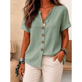 Womens European And American-style Cardigan (Option: Green-M)