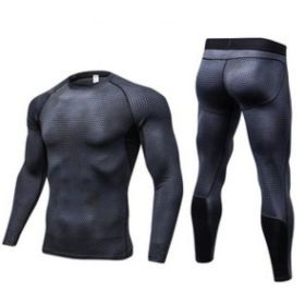 Men's Casual And Comfortable Compression Muscle Gym Shorts (Option: Black-XXL-Long)