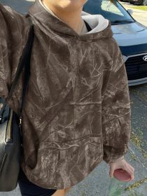 Hoodie Hot Sale Long Sleeve Jungle Maple Leaf Branches (Option: Color 4-XXS)