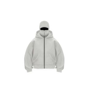 New European And American Autumn Spring Hooded Loose Cardigan Baseball Uniform Men (Option: Light gray hat of the same-XXL)