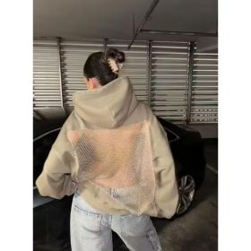 Women's Hooded Sportswear Casual Long Sleeved Shirt (Option: Apricot-XS)