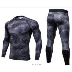 Men's Casual And Comfortable Compression Muscle Gym Shorts (Option: Snakes-M-Long)