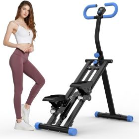 Stair Stepper With Resistance Home-Upgrade Vertical Climber Workout Machine For Full-Body Exercise Climber Fitness Equipment With Stable Frame Ad (Option: Black)