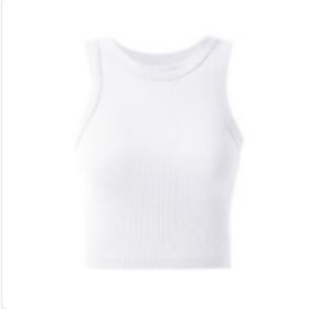 Only Self Pickup-Women's Round Neck Vest (Option: White-S)