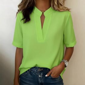 Amazon Cross-Border Womens Tops For Europe And The US (Option: Green-S)