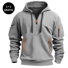 Dropped Shoulder Hooded Sweatshirt Men's Women's Plus Size Loose Pullover Fashion Sweatshirt (Option: Light Gray-3XL-2pcs)