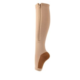 3 Pairs Copper Compression Sock Compression Stockings zipper compression sock with zip chaussette de compression medias de compresion (Color: d, size: XXL)