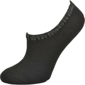 No Show Invisible Rayon Socks for Women (Color: Black)