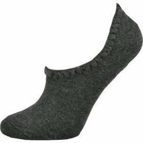 No Show Invisible Rayon Socks for Women (Color: Charcoal)
