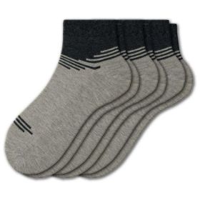 Men's Rayon Socks, Performance Ankle Sock, 3-Pair Pack (Color: Gray Gray Gray)