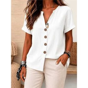 Womens European And American-style Cardigan (Option: White-XXL)