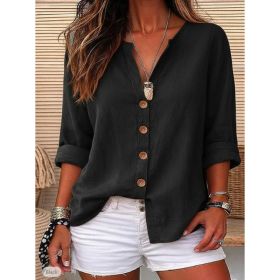 Womens European And American-style Cardigan (Option: Black-M)