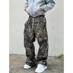 New Stylish Casual Pants With A Branch-pattern Print (Option: GK59-M)