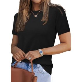 Essential Casual Fall Layered Pullover Sweater (Option: Black-M)