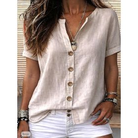 Womens European And American-style Cardigan (Option: Apricot-M)
