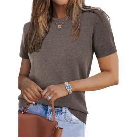 Essential Casual Fall Layered Pullover Sweater (Option: Brown-M)