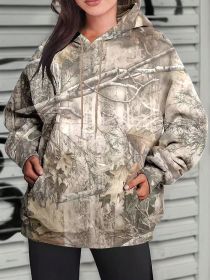 Hoodie Hot Sale Long Sleeve Jungle Maple Leaf Branches (Option: Color 6-L)