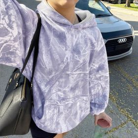 Hoodie Hot Sale Long Sleeve Jungle Maple Leaf Branches (Option: Color 7-M)